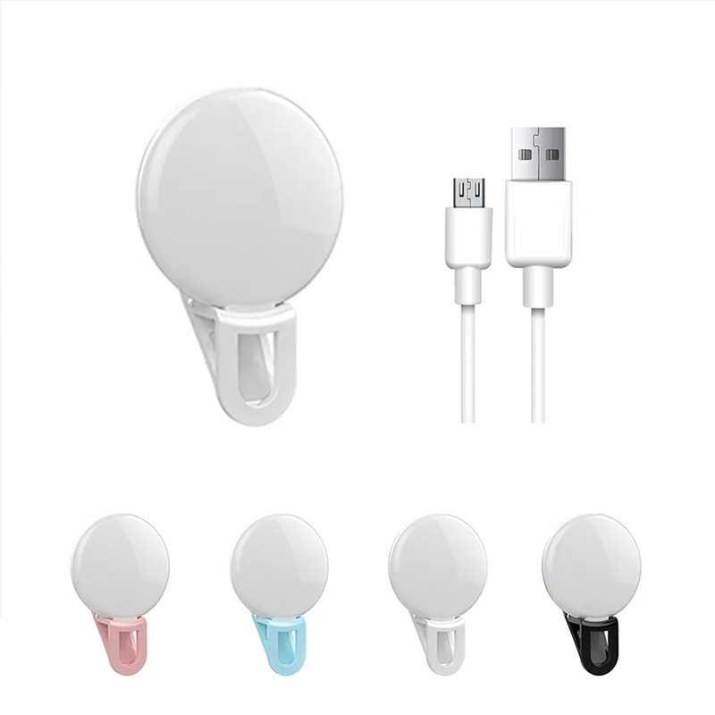 Portable Selfie Ring Led Phone Light With Clip 3