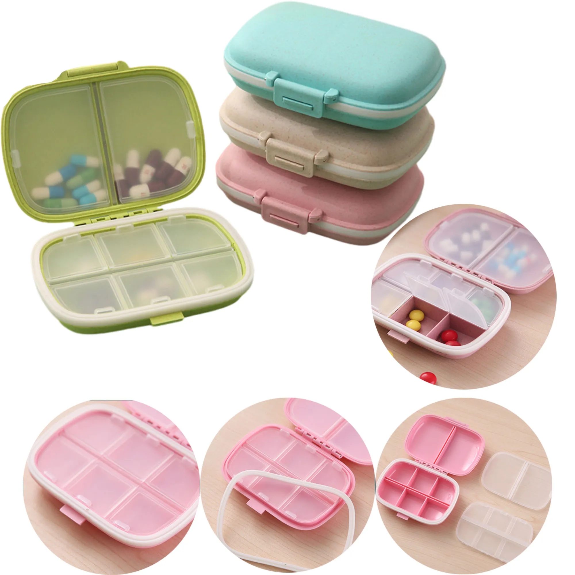Creative Portable 8 Compartment Pill Box MOQ 100 2