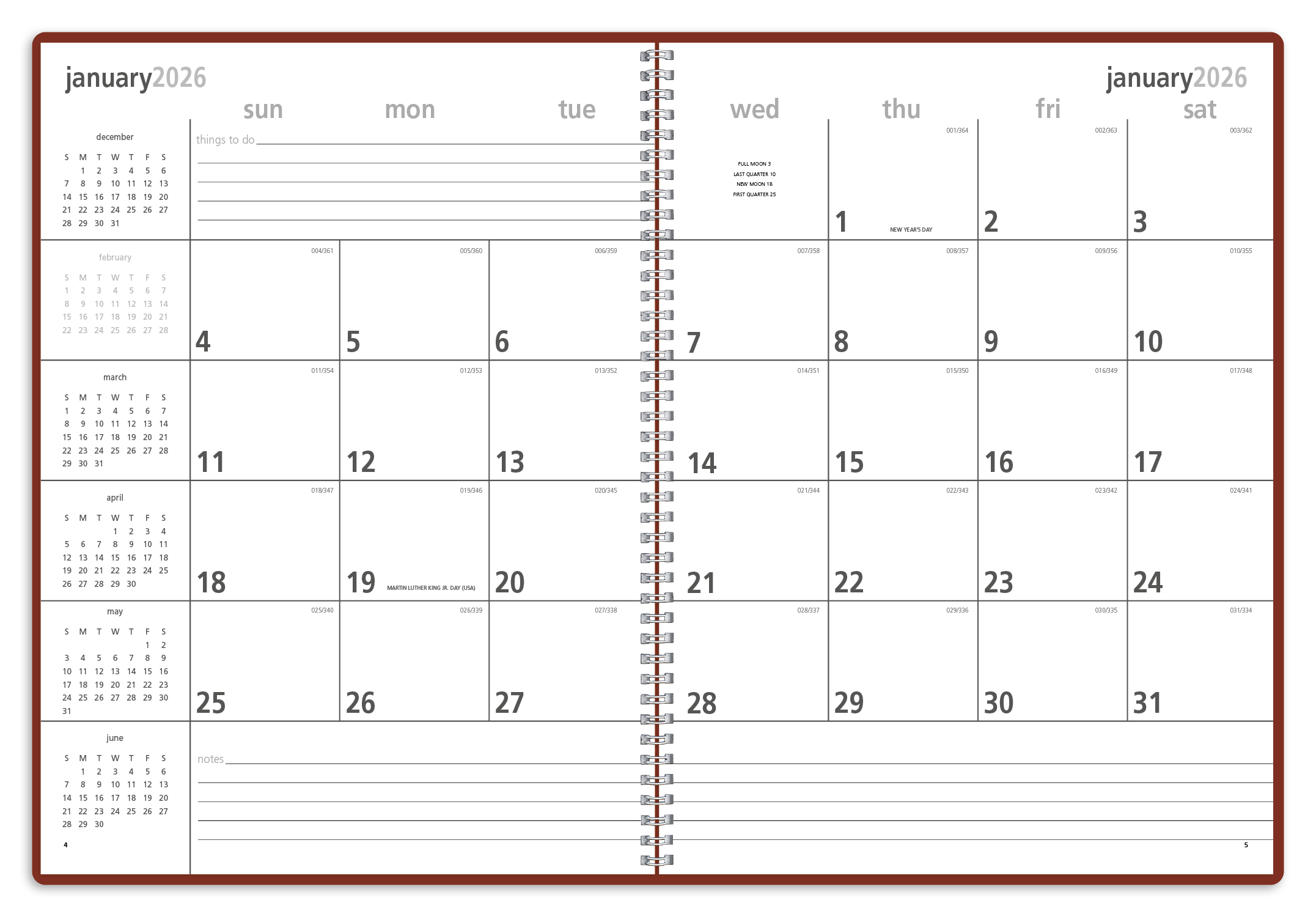 Triumph® Calendars Monthly & Weekly Planner 31