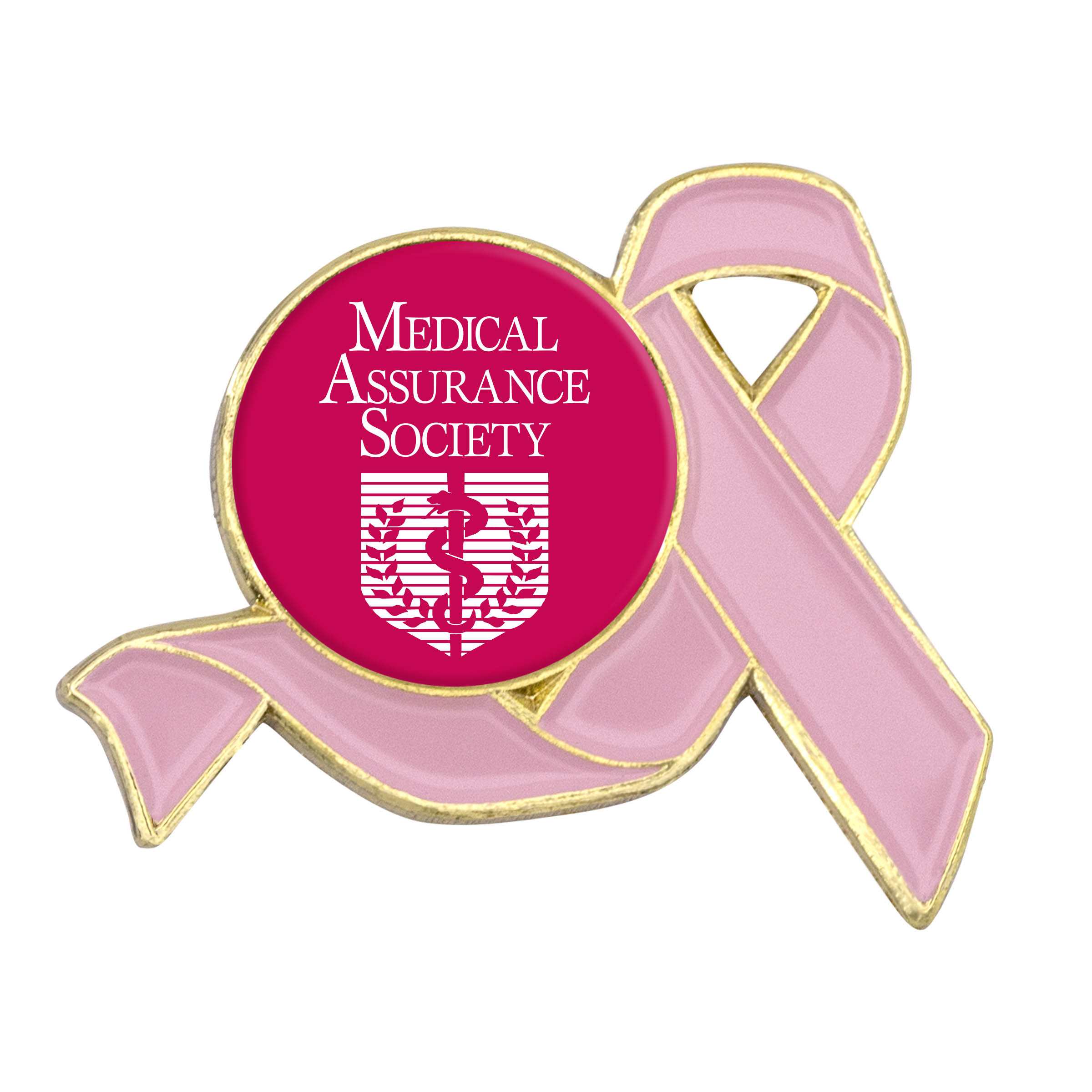 Awareness Ribbon Lapel Pins w/ Custom Logo 5