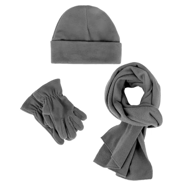 Fleece Kids Hat, Scarf and Gloves Set - 3 Pieces 8
