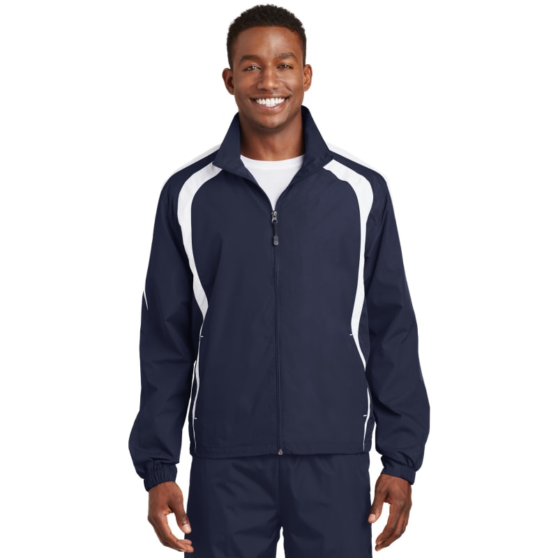 Sport-Tek Colorblock Raglan Jacket. 4