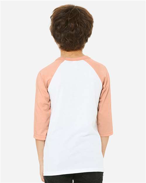 Youth Three-Quarter Sleeve Baseball Tee - 3200Y 7
