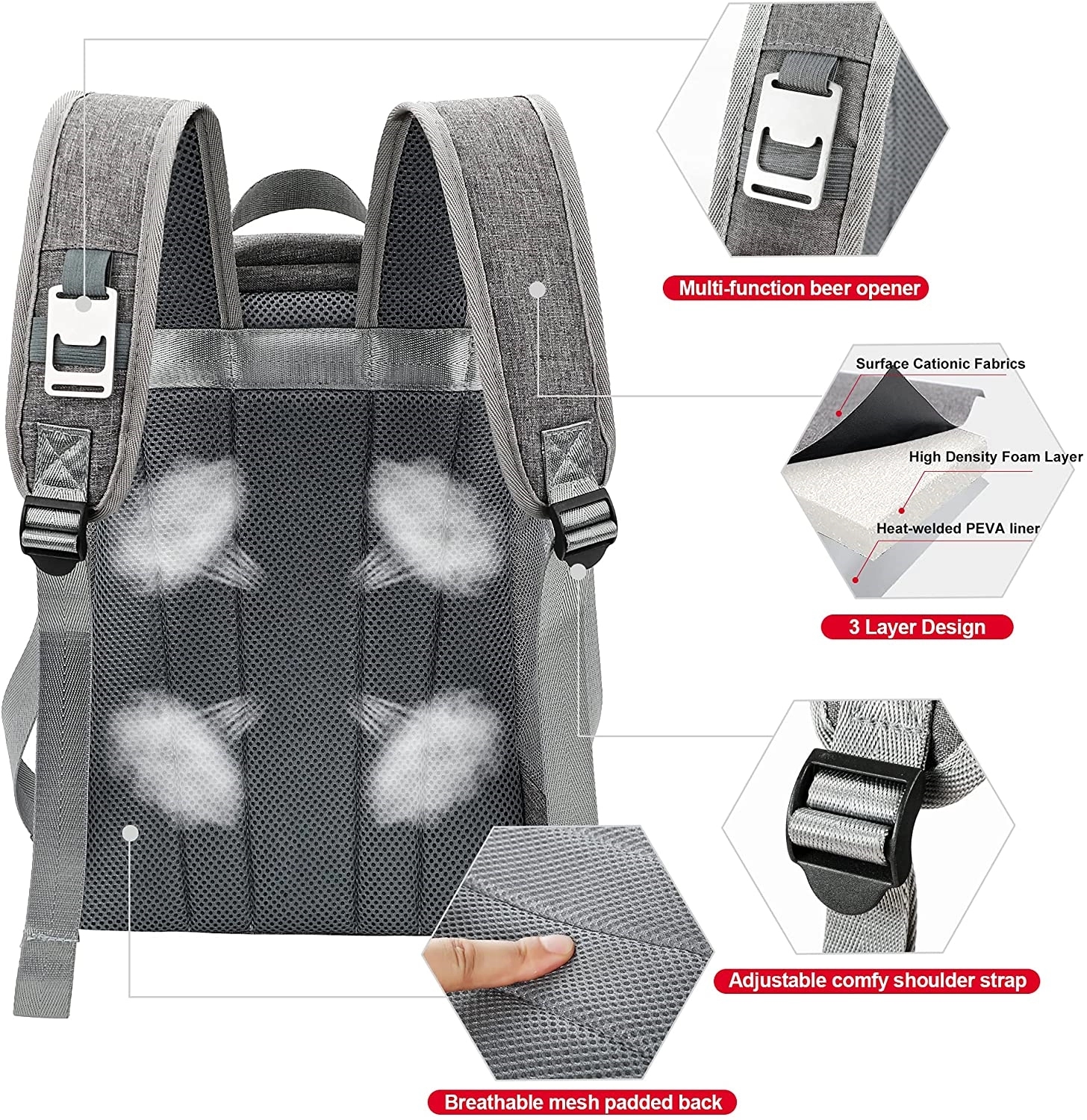 Backpack 20 Can Cooler 5