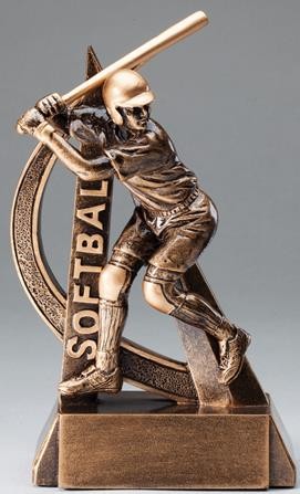 6-1/2" Ultra Action Softball Player Batting Sports Resin 2