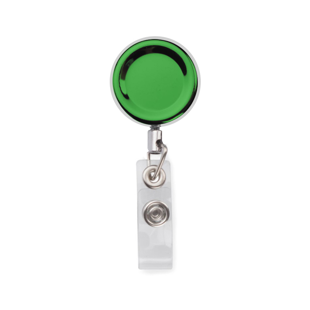 Premium Retractable Metal Round Badge Holder 4