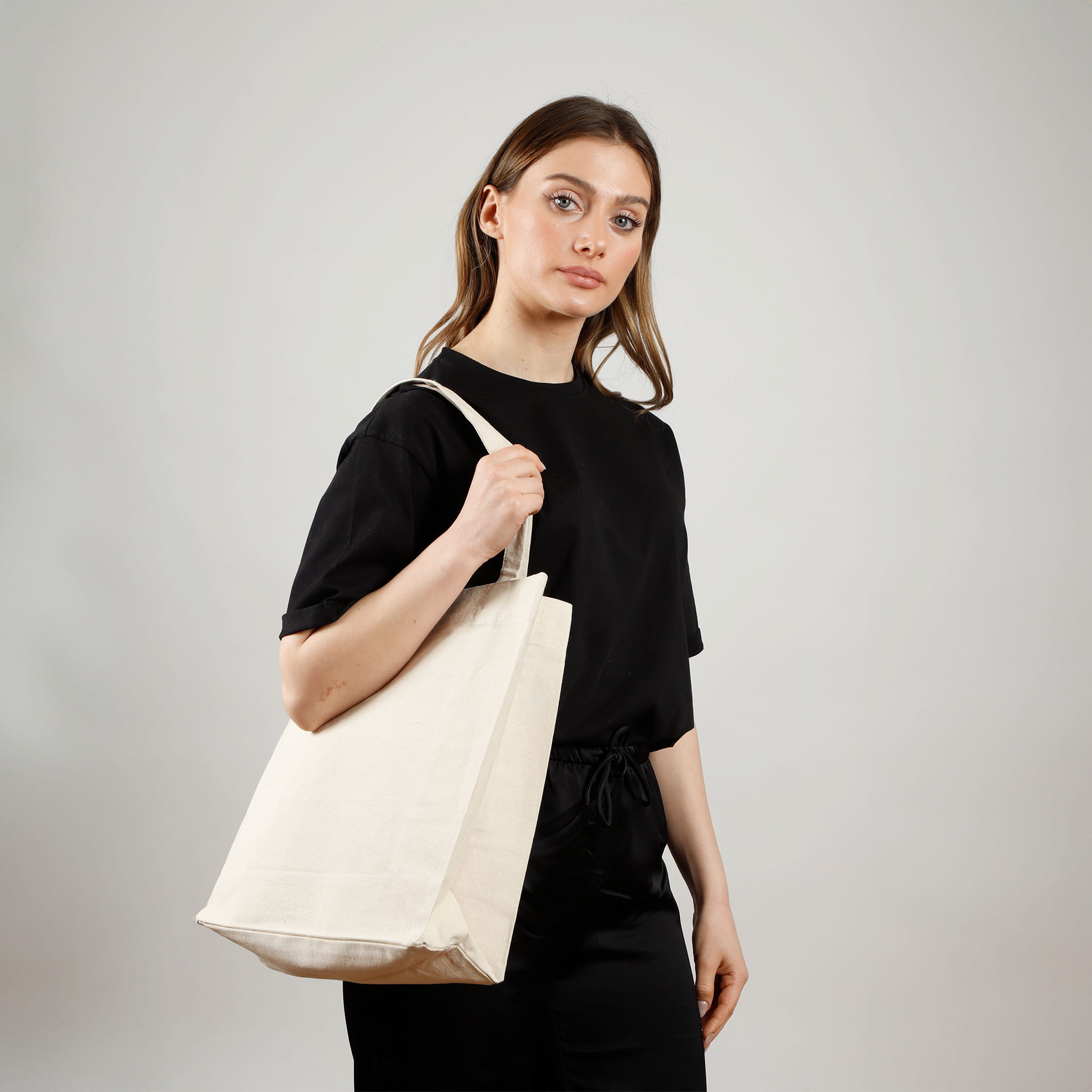 Recycled Casual Canvas Tote Bag 2