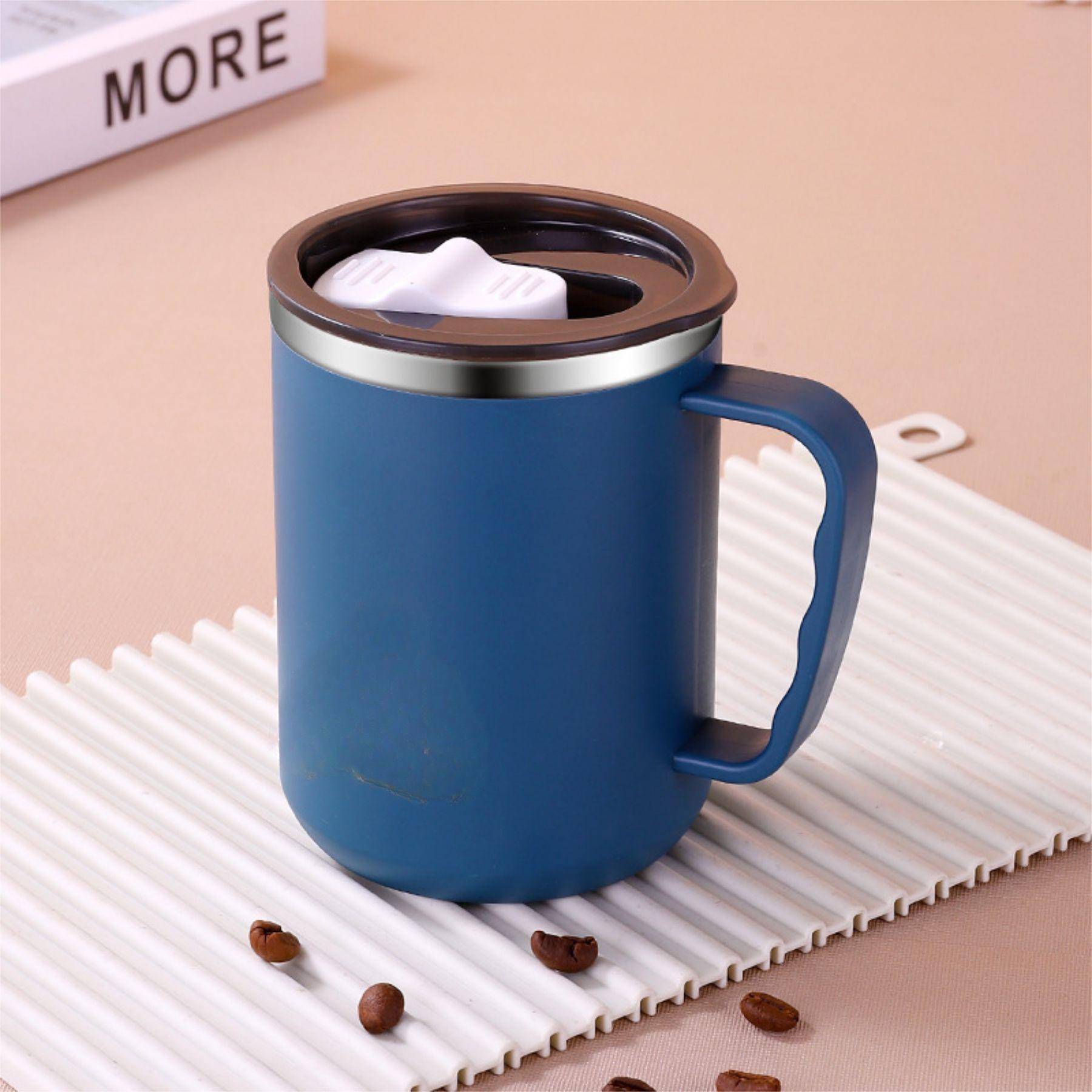 Double Stainless Steel Mug With Handle 3