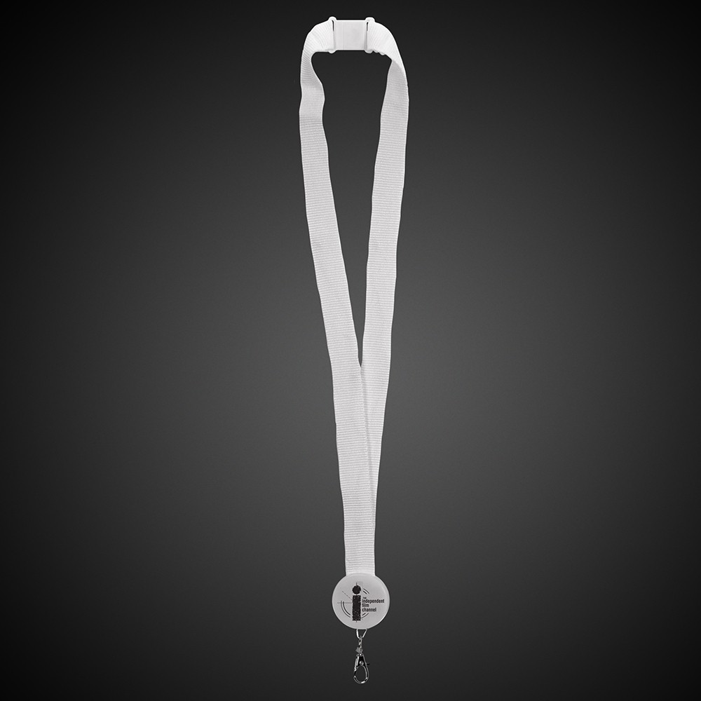 Blue 32" Light Up LED Glow Flat Lanyard 2