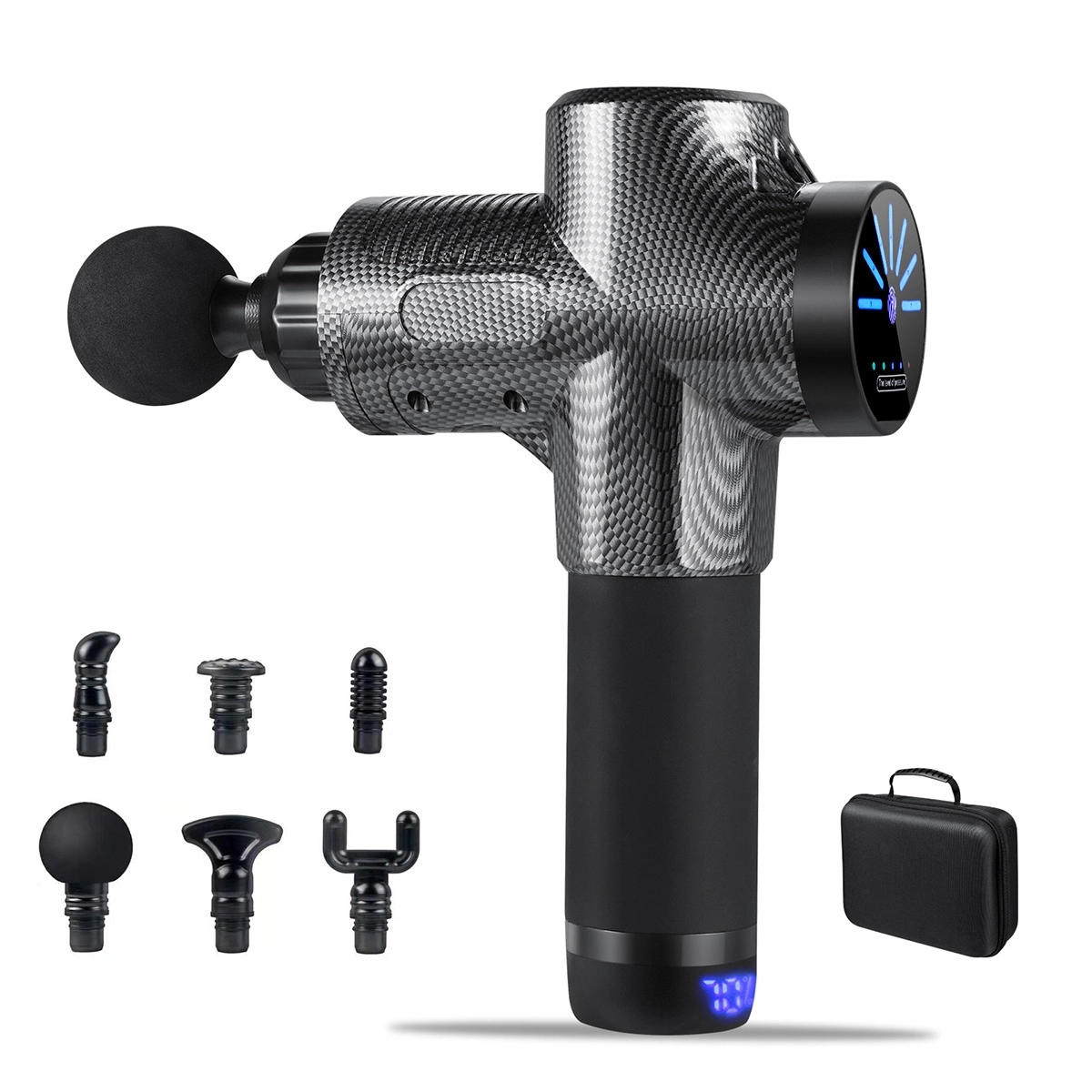 Massage Gun Deep Tissue Muscle Therapy Gun 6 Heads 2