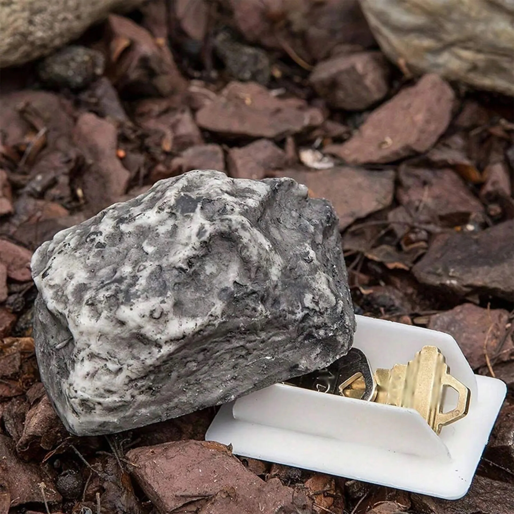 Plastic Outdoor Simulation Small Stone Keybox 3