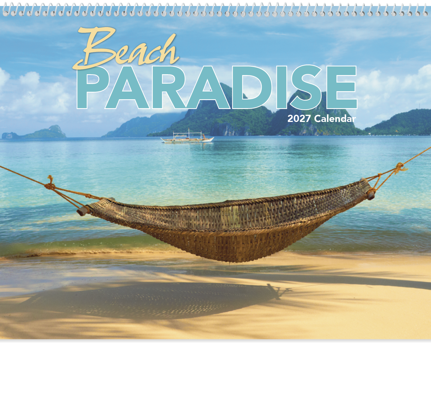 Good Value™ Beach Paradise - Spiral Calendar 31