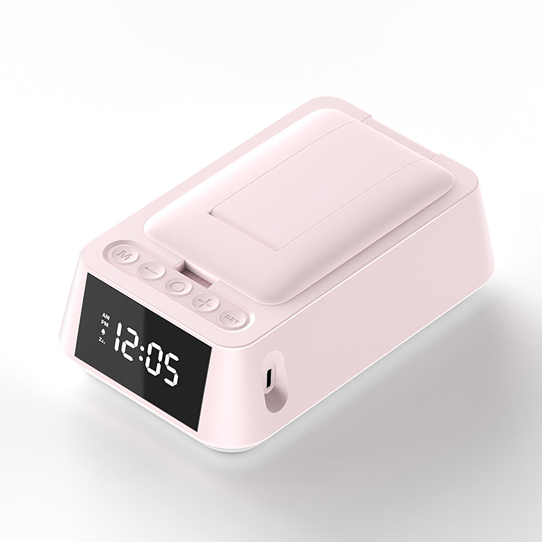 Phone Stand with Bluetooth Speaker and LED Clock 6