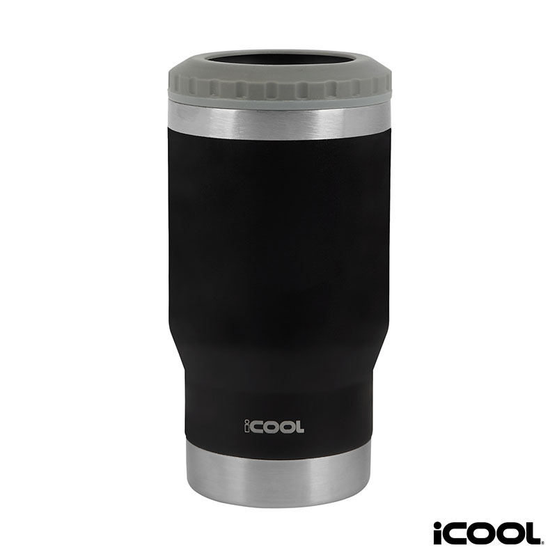 iCOOL® Oswego 14 oz. Double Wall Stainless Steel Can Cooler / Tumbler 8