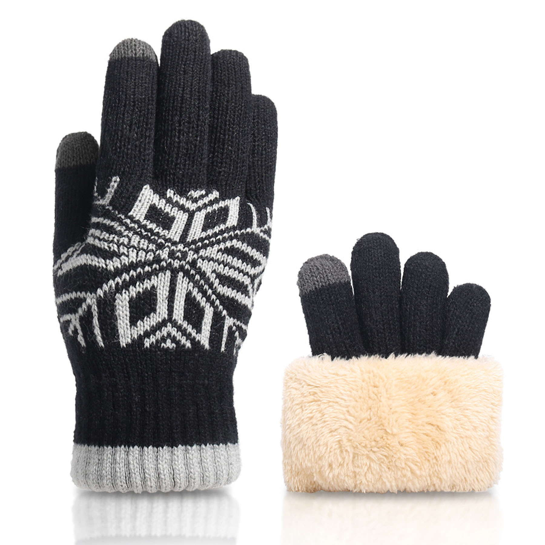 Christmas Double-Layer Touchscreen Gloves 2
