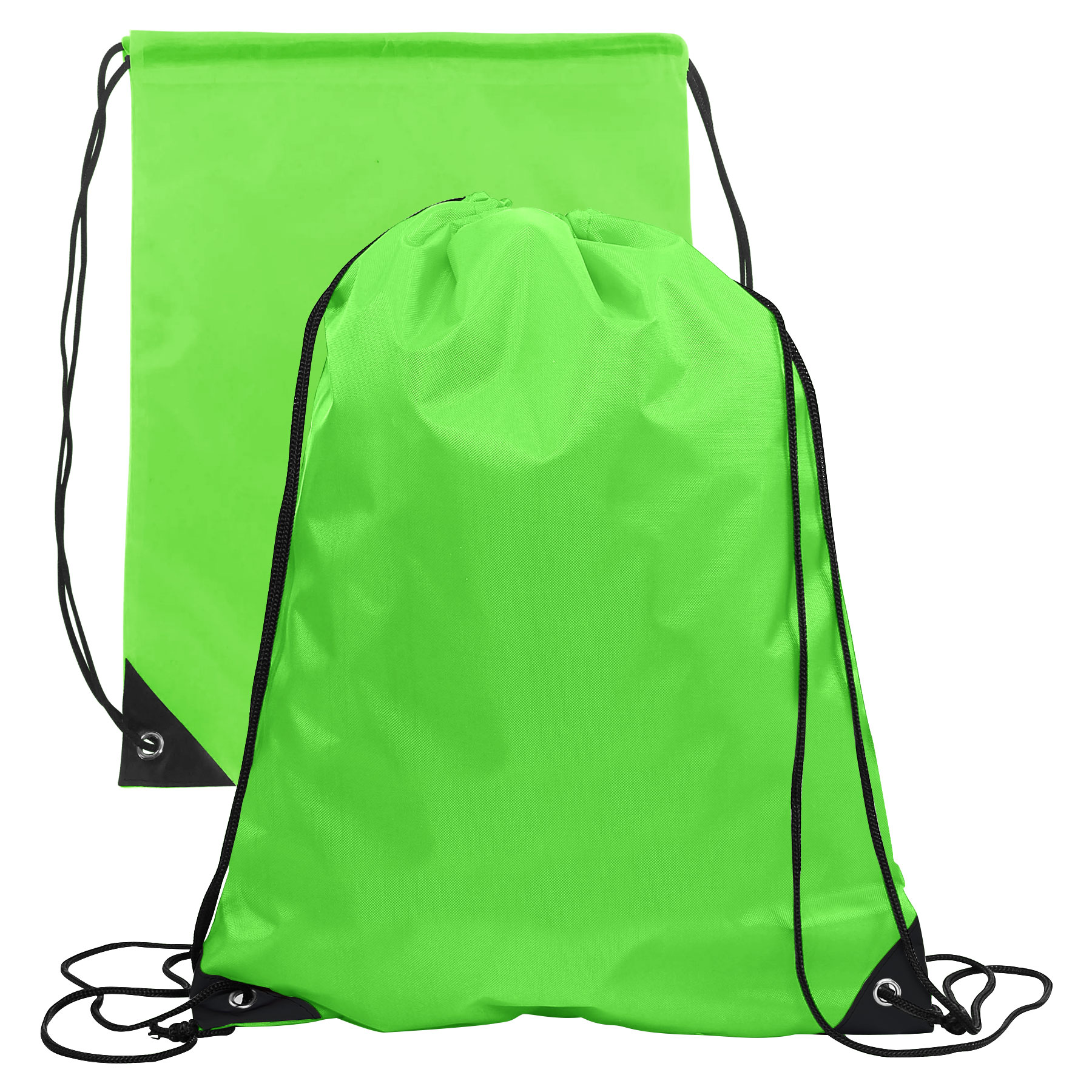 210D Polyester Drawstring Backpack (13" x 17") 3