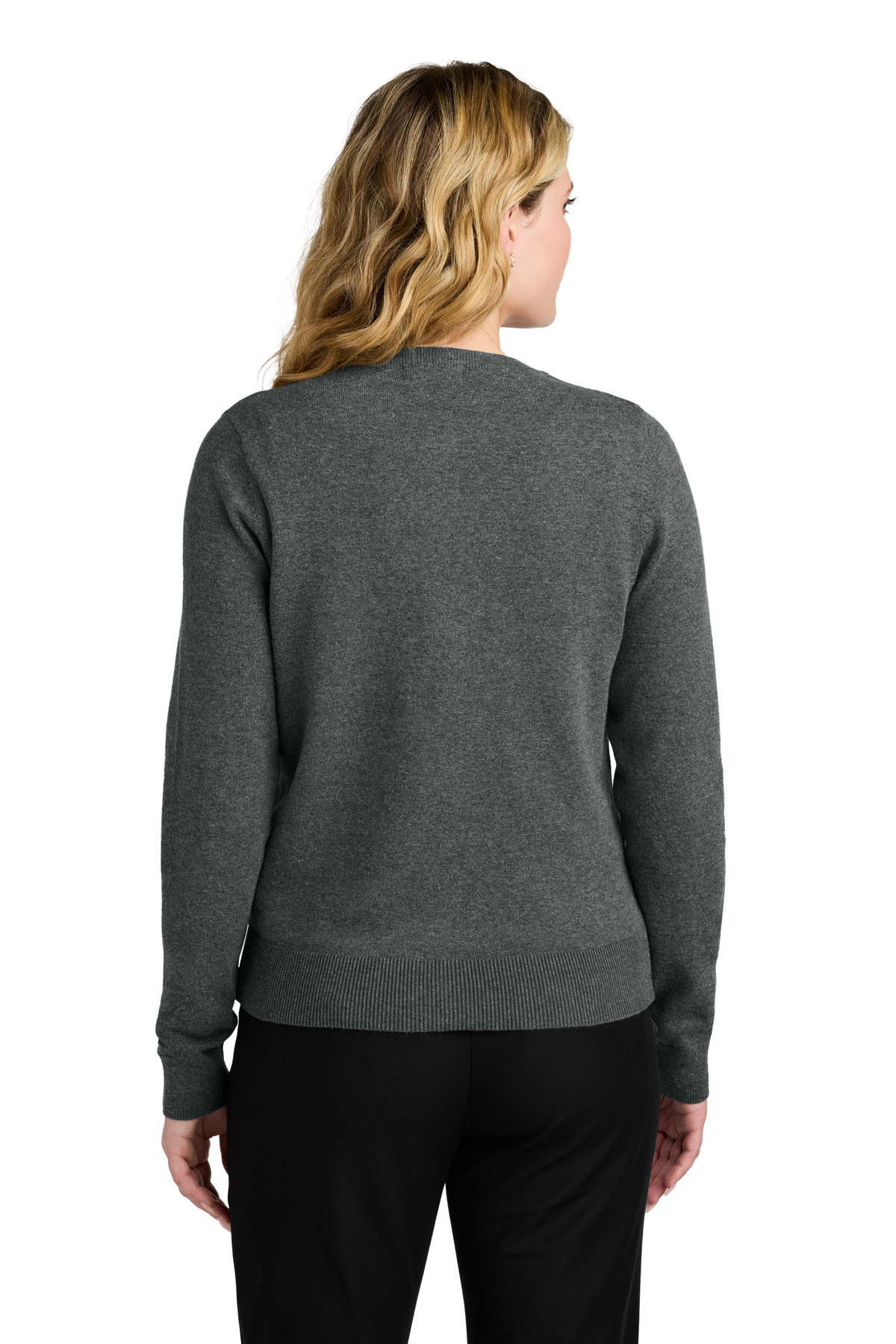 Women's Easy Care Crewneck Cardigan Sweater