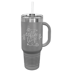 Polar Camel 40 Oz. Travel Mug With Handle, Straw Included 18