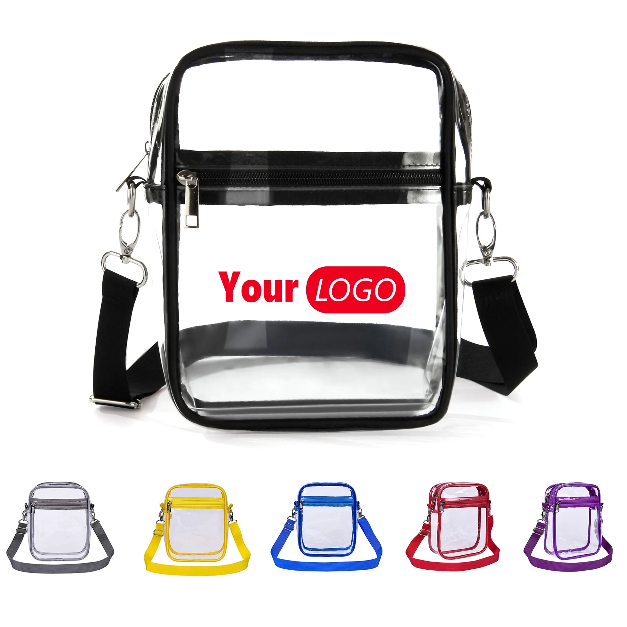 Stadium Approved Clear Crossbody Bag MOQ 100 PCS 3