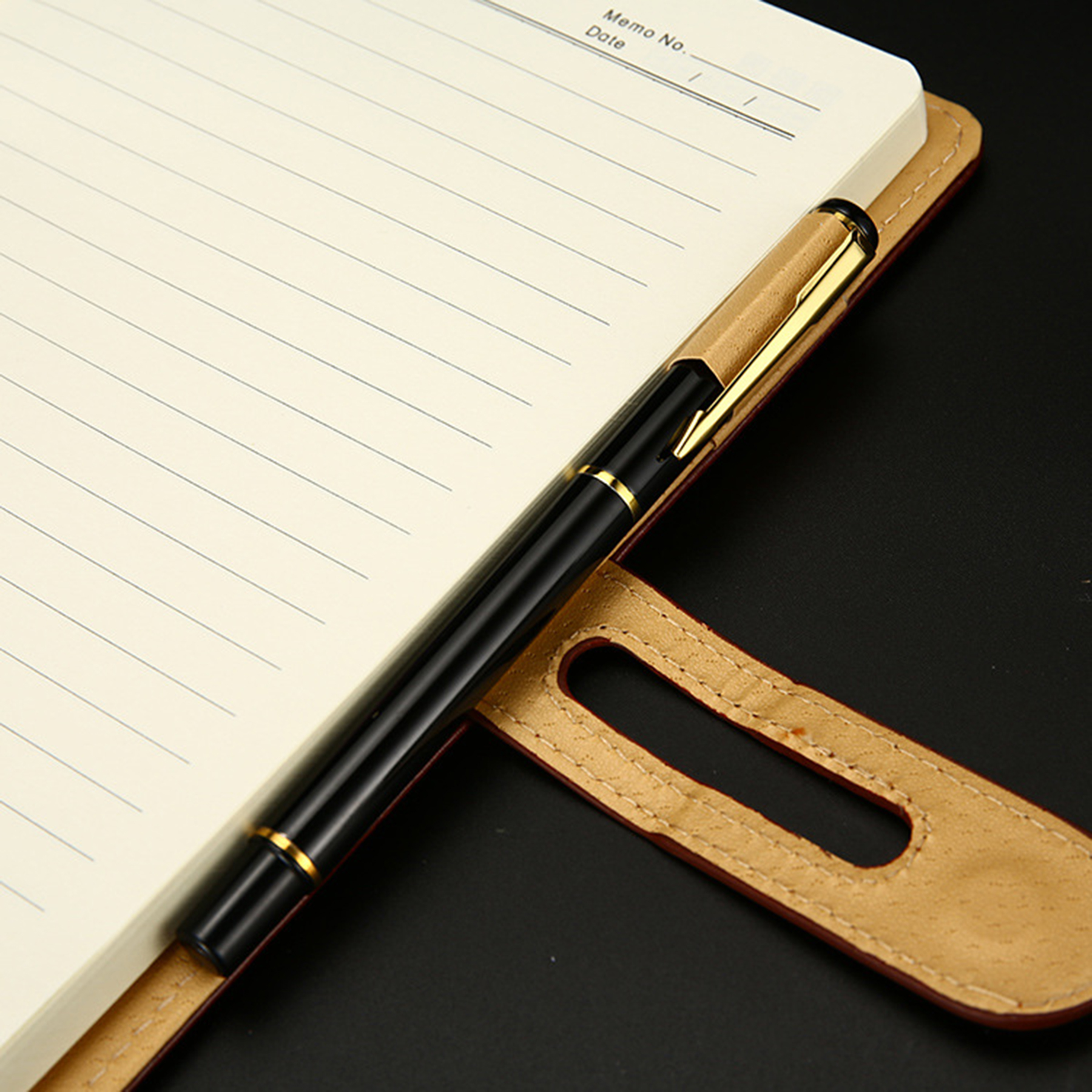 Luxurious A5 Leather Hardcover Notebook 4