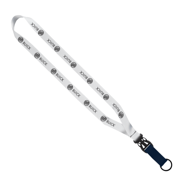 3/4" Multi-Color Polyester Lanyard with Slide Buckle Release & Split-Ring 31