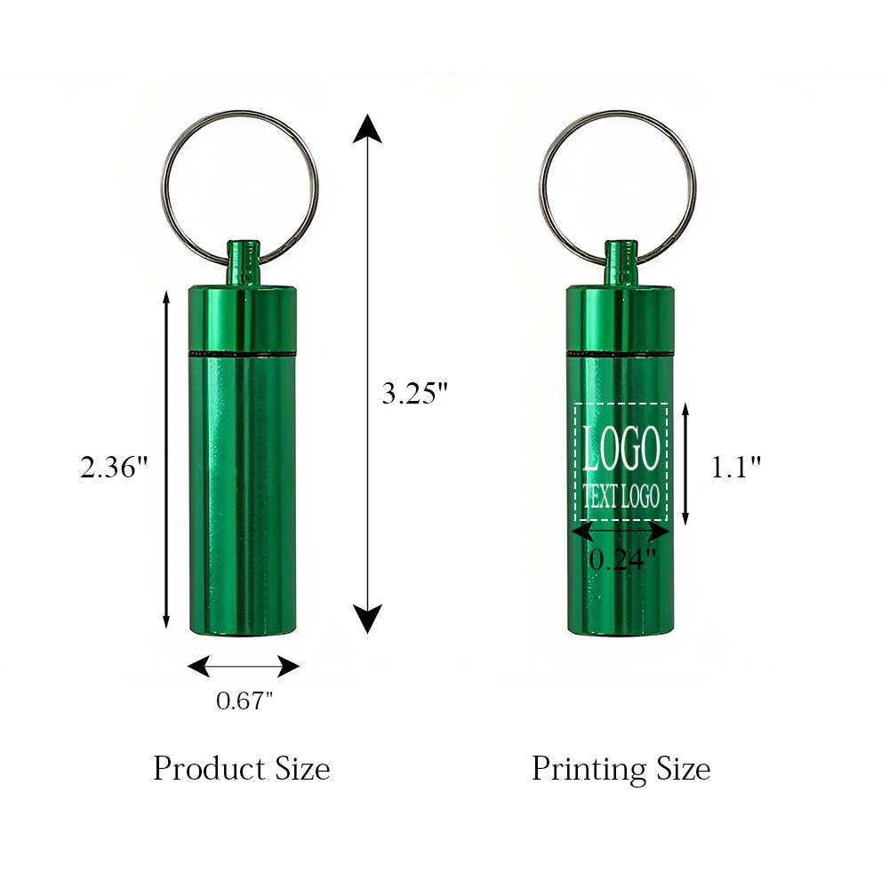 Waterproof Pill Box Keychain 8