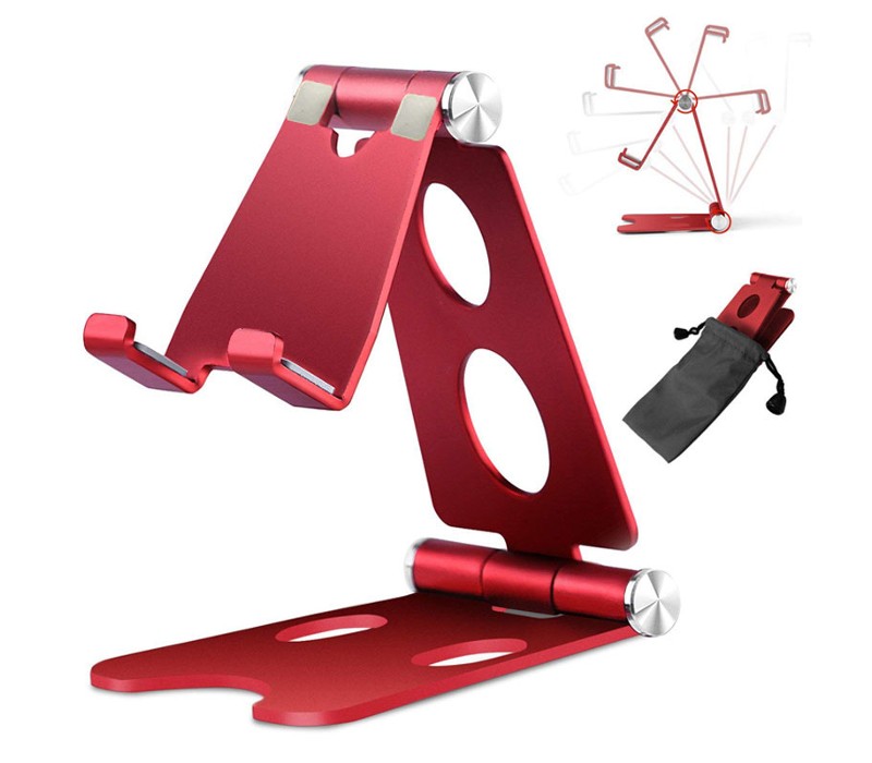 Three-Fold Aluminum Compact Phone Stand and Holder 6