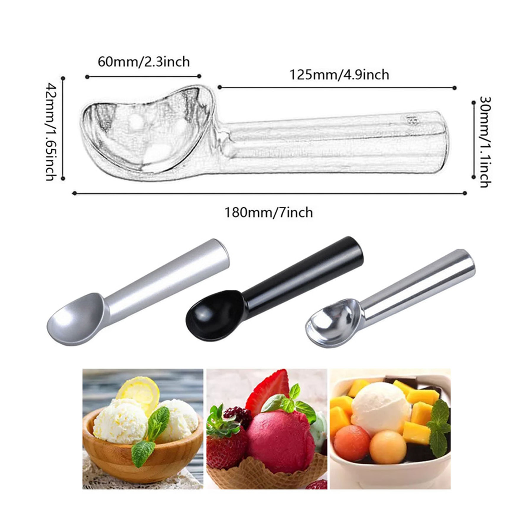 Anti-Freeze Ice Cream Scoop Spoon 1
