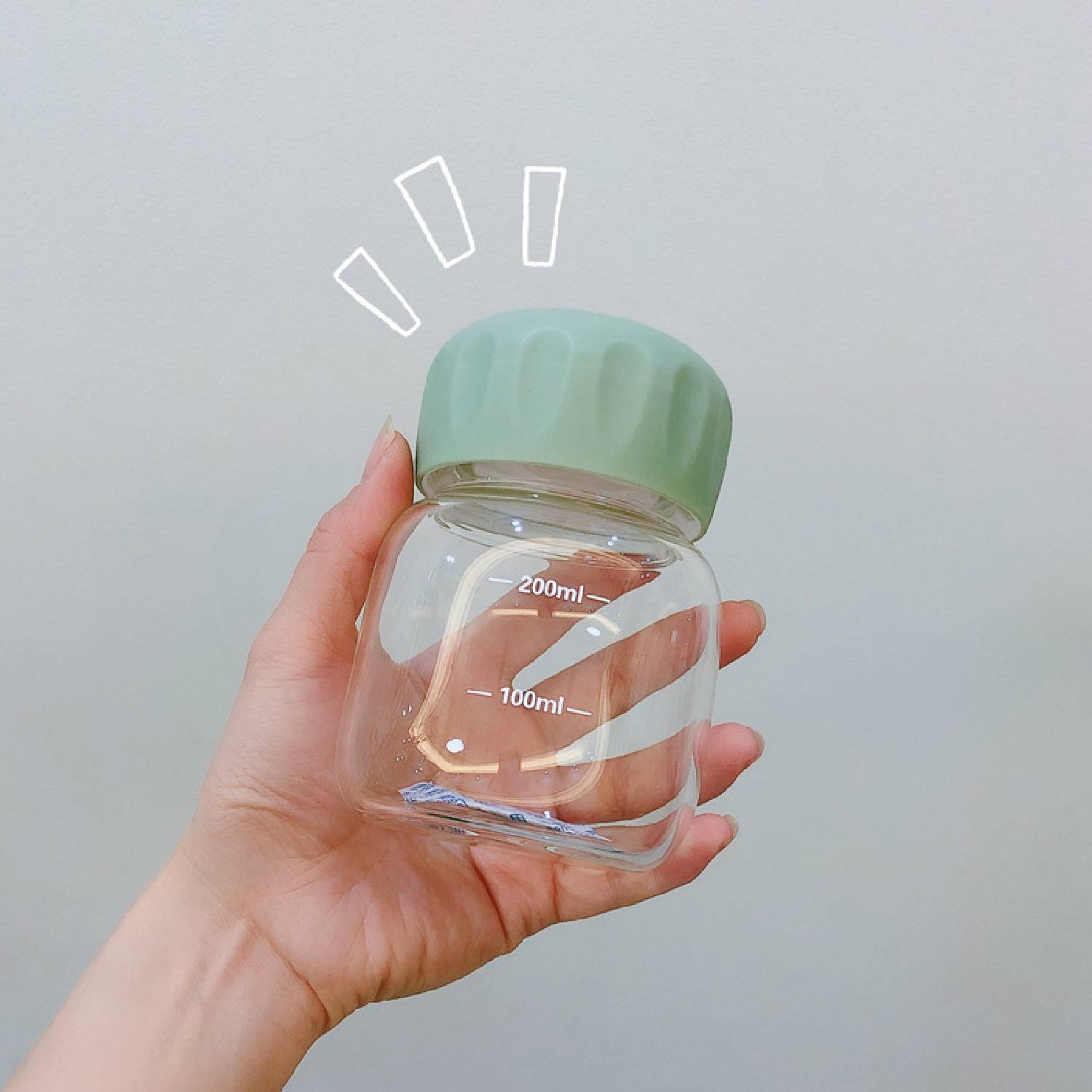 Single Layer Portable Mini Glass Bottle 6