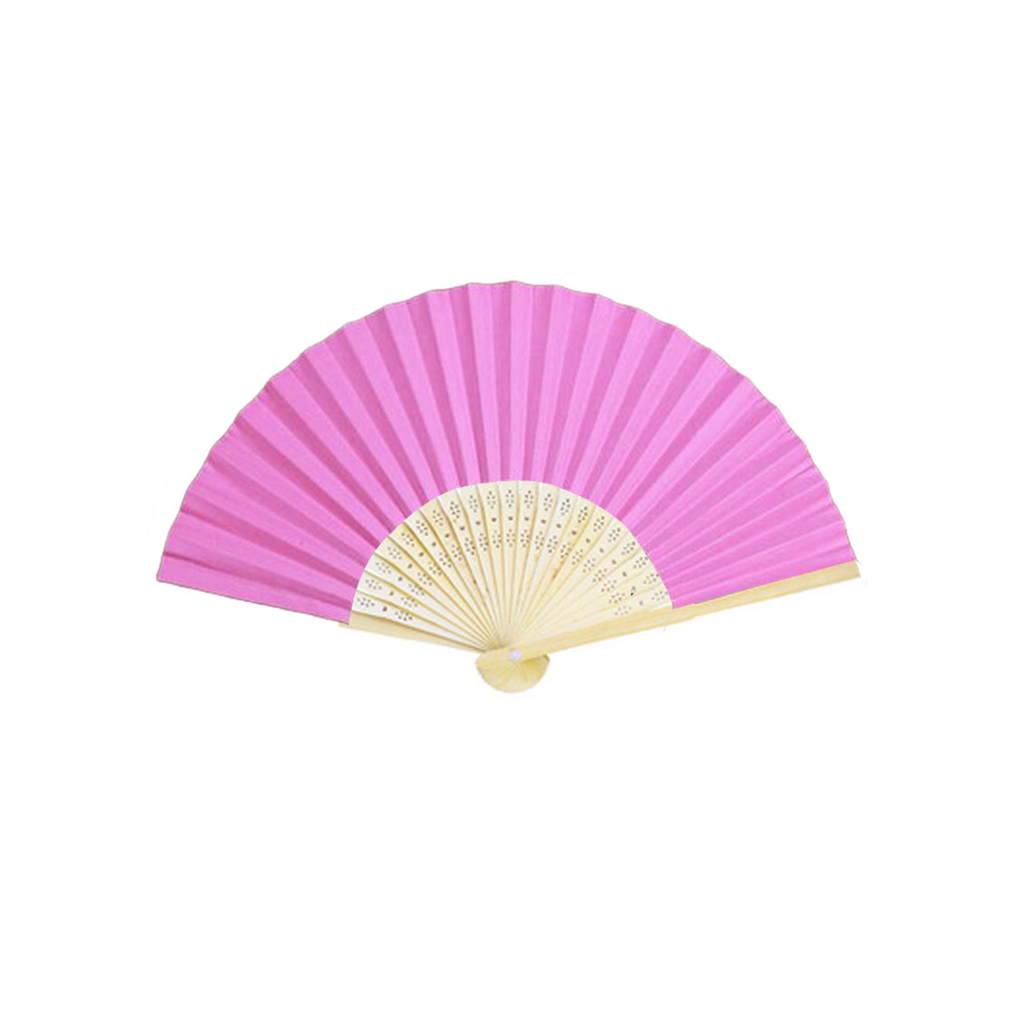 Paper Folding Hand Fan With Bamboo Frame 16