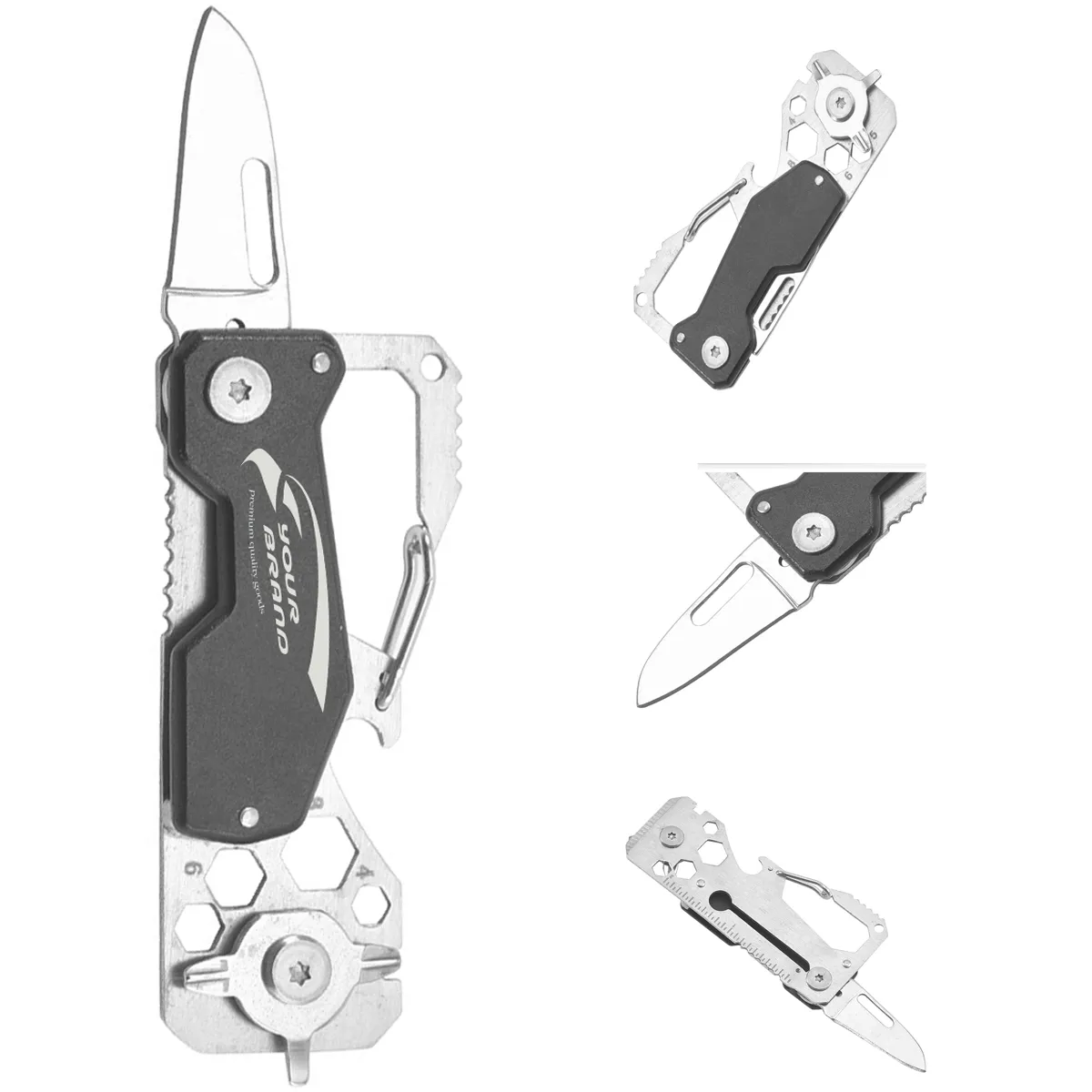 Swiss Style Army Pocket Knife Multitool Keychain 3