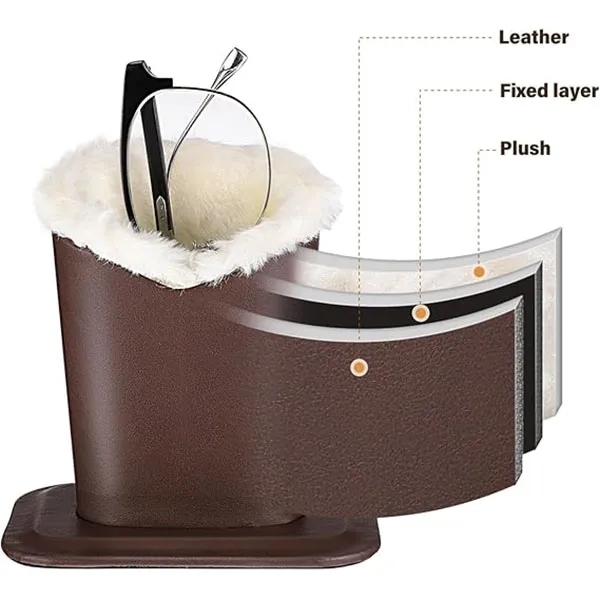 PU Leather Eyeglasses Glasses Display Stand 2