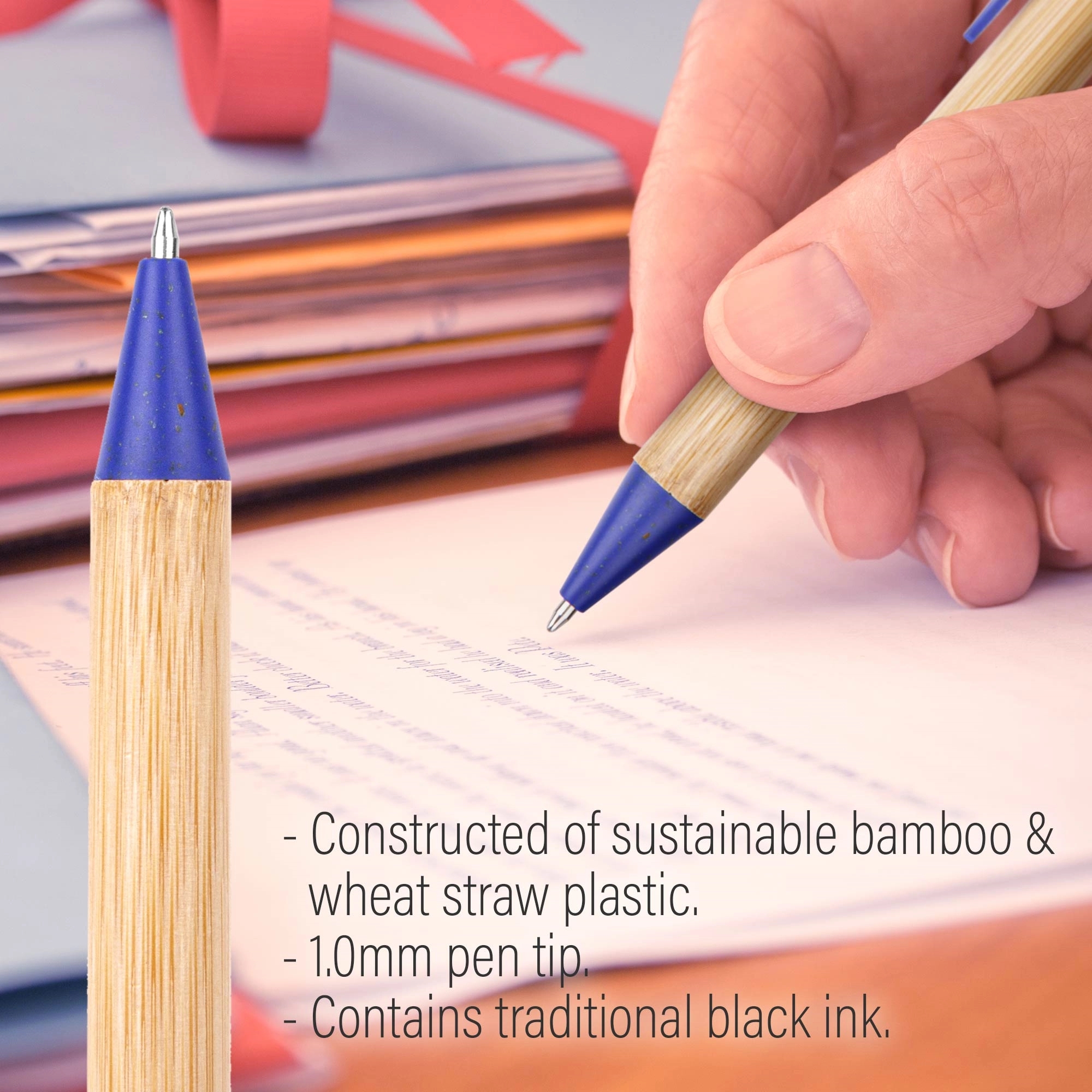 The Camden Bamboo Retractable Wheat Straw Eco-Pen 3
