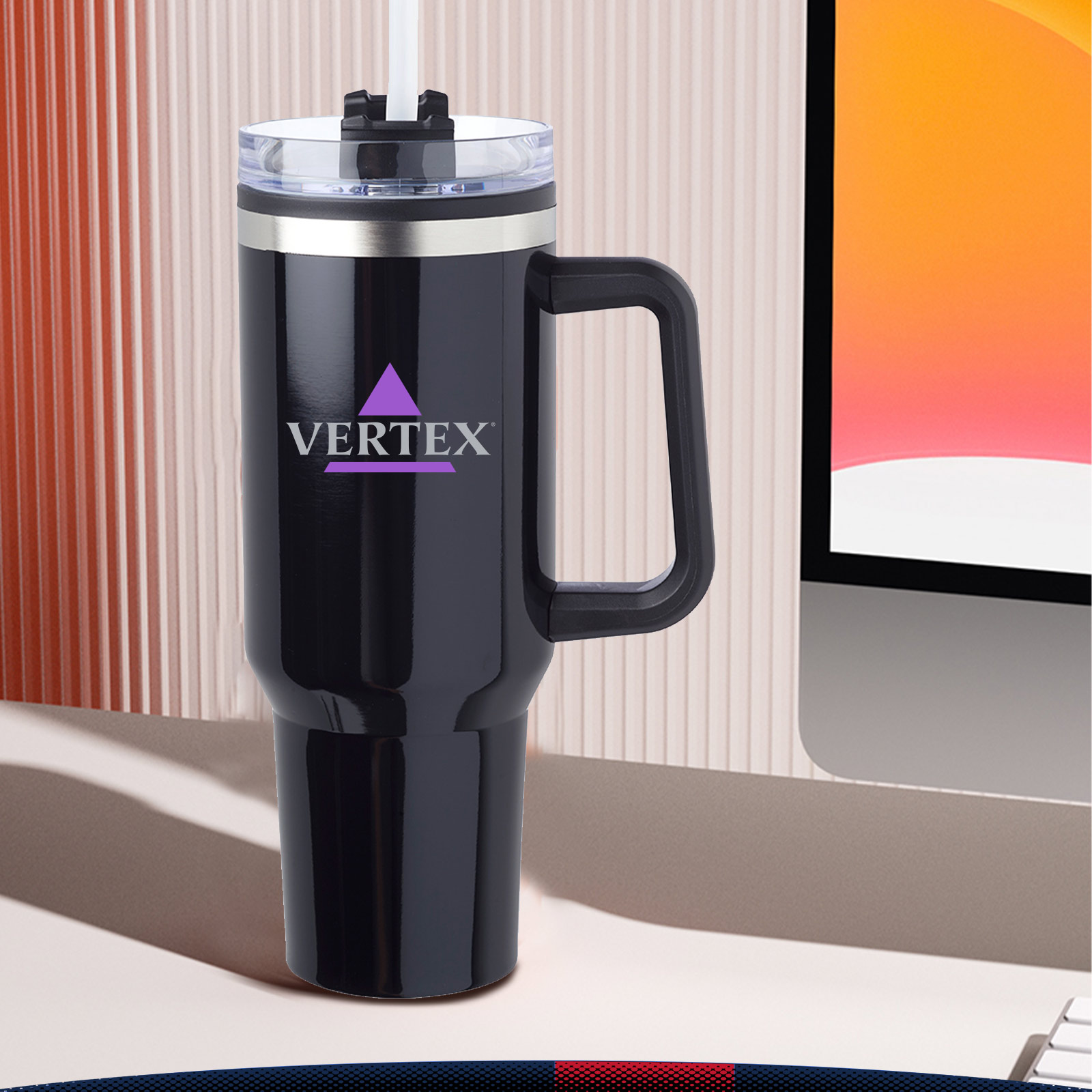 40 oz. Hugo Stainless Steel Travel Mugs 8