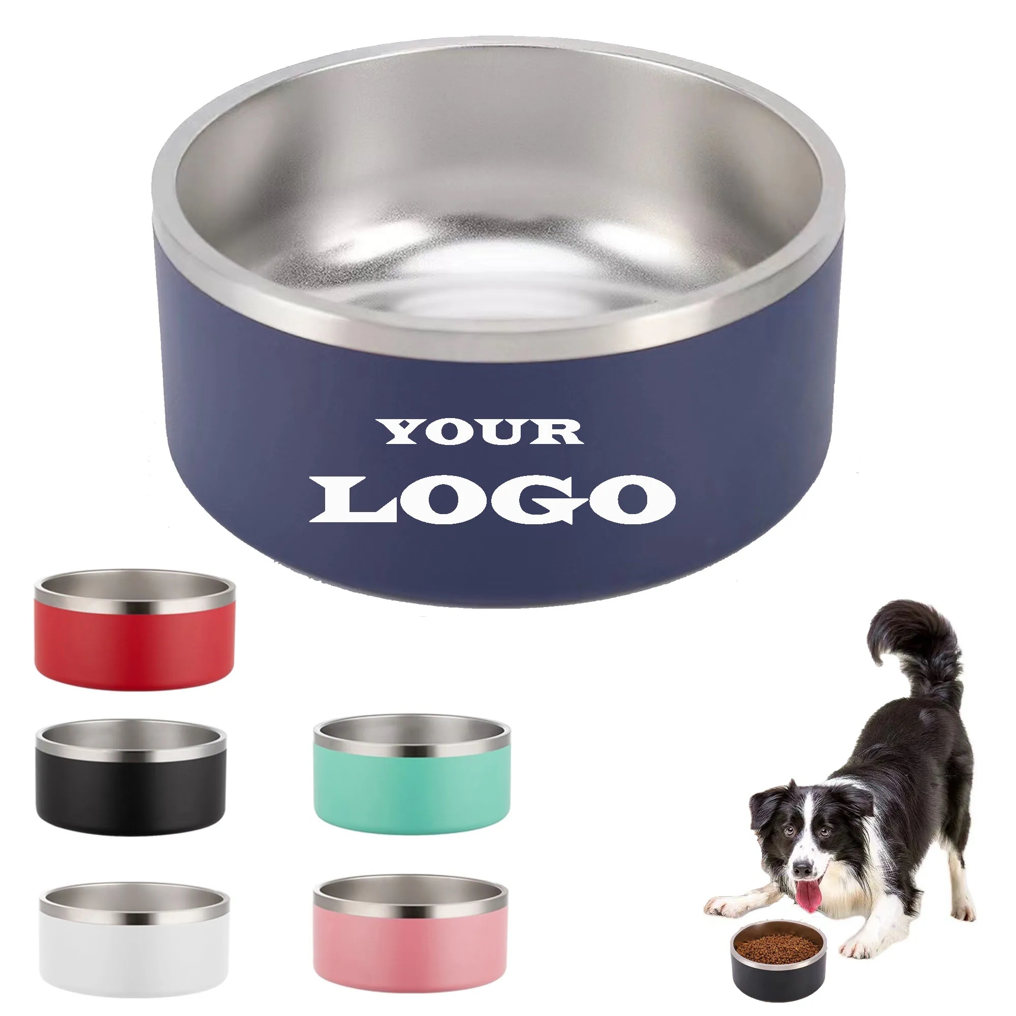64 OZ Stainless Steel Insulated Dog Bowl 2