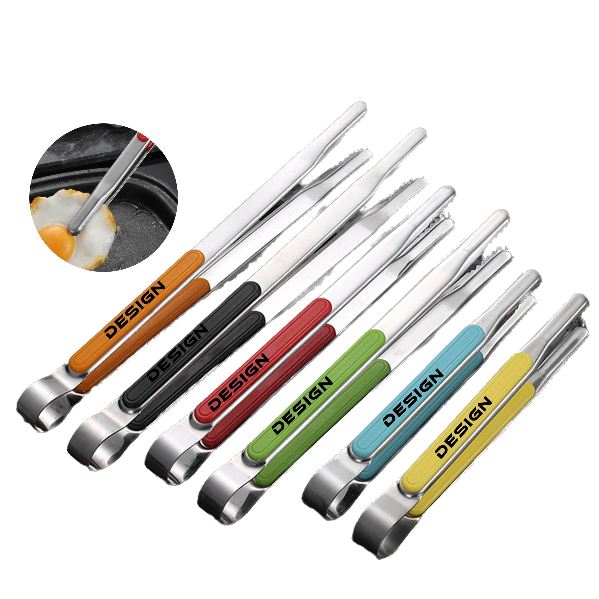 MOQ 50 Premium Stainless Steel Korean BBQ Tongs for Grilling and Cooking 2