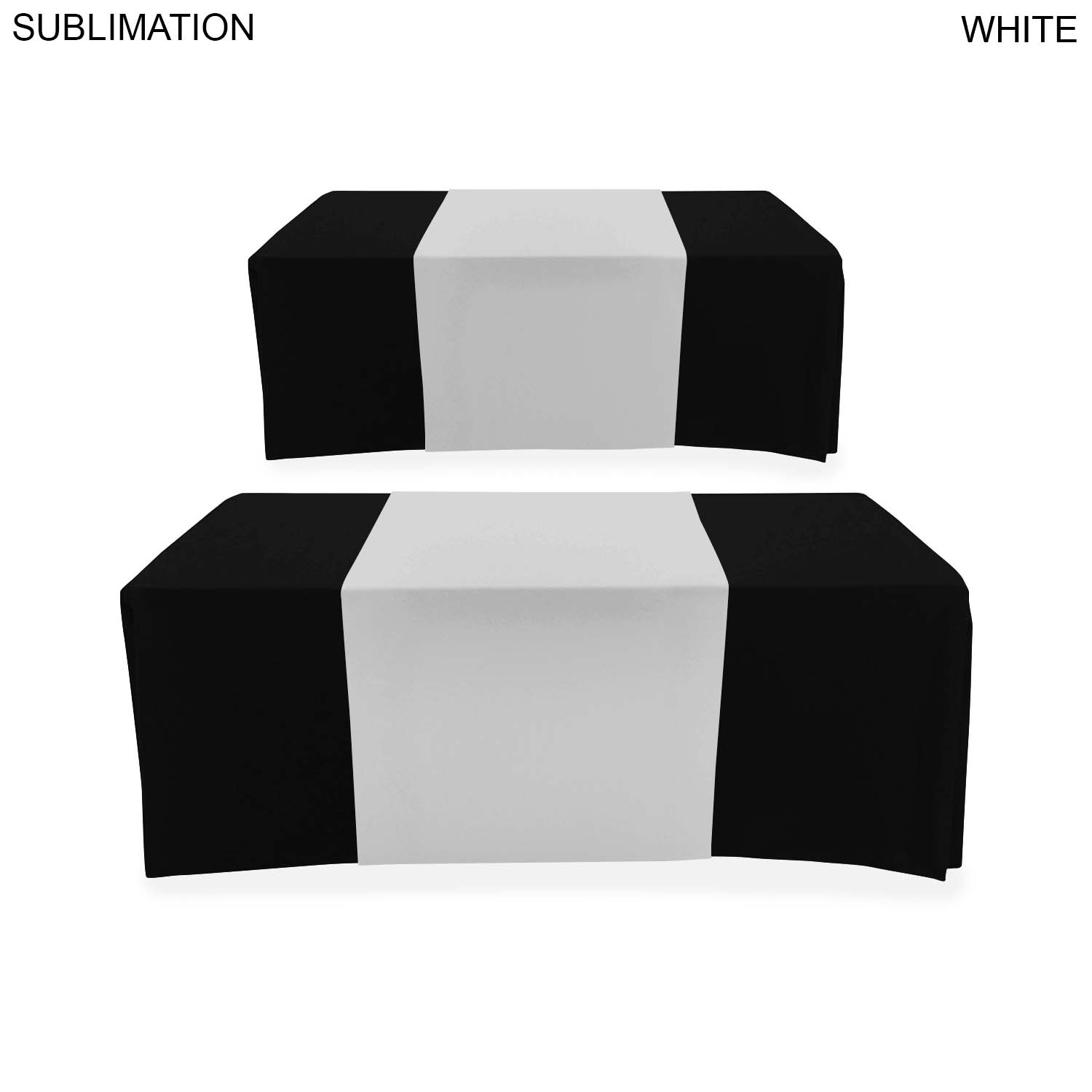 24 Hr Express Ship - Sublimated Table Runner, 30x90, Covers Front, Top and Back 2