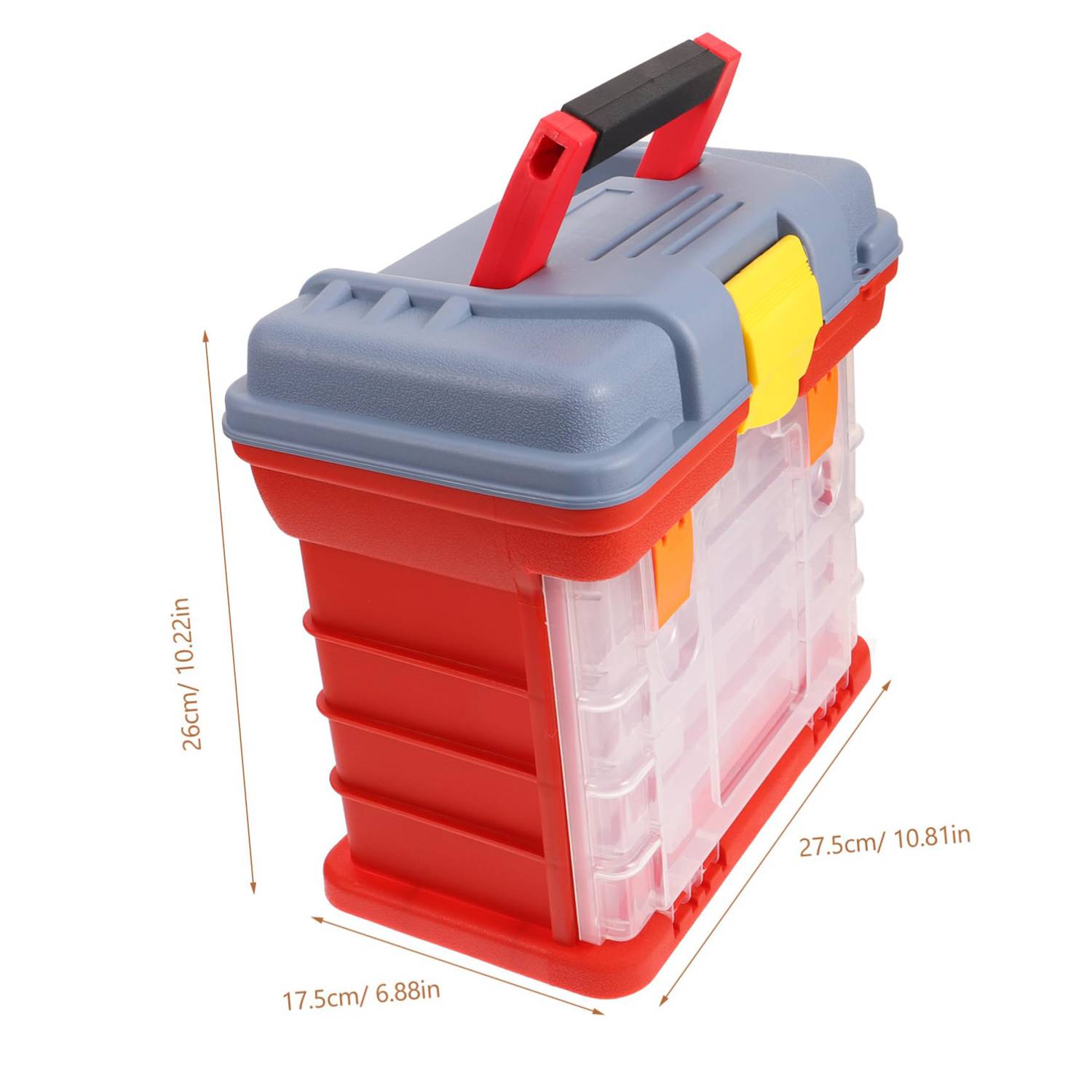 Portable Plastic Parts Organizer Tool Box w/ Compartments 5