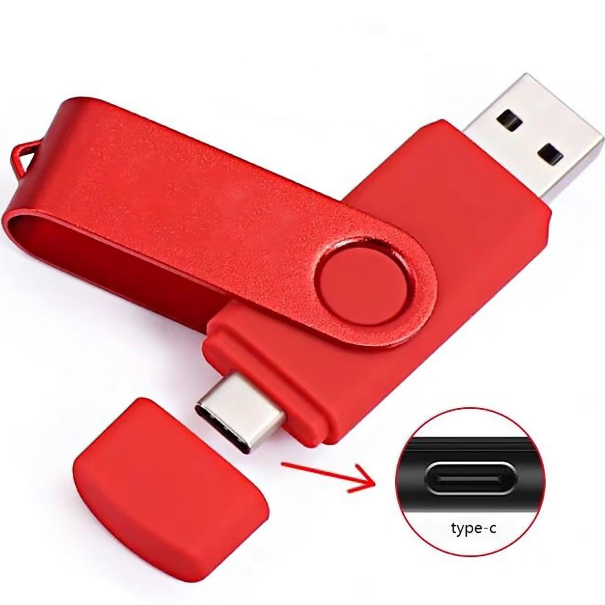 8 GB Metal Swivel USB Thumb Drive 3