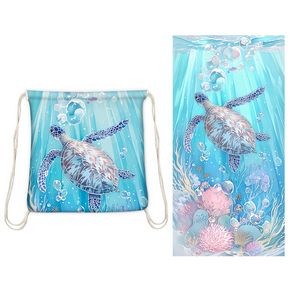 Printed Beach Towel Backpack 7
