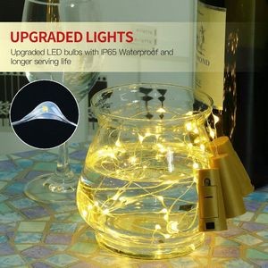 Charming LED Cork String Light Set 20 Colorful Lights 3