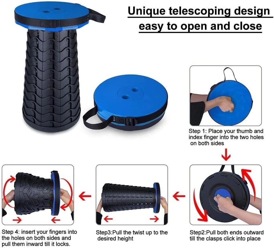 Outdoor Adjustable Retractable Stool 3