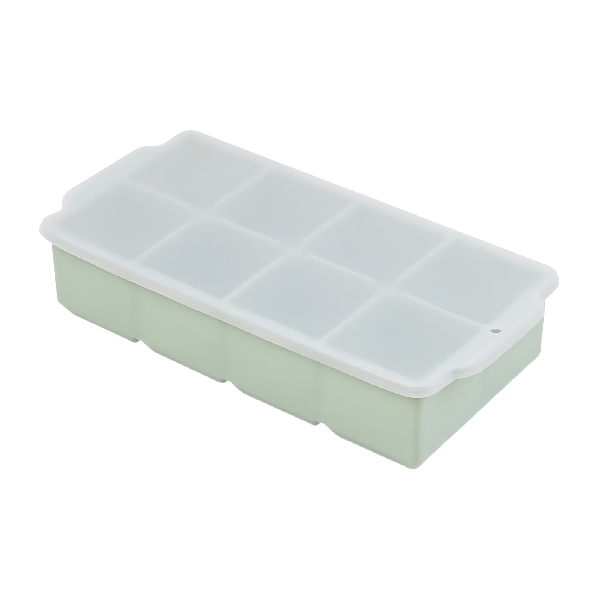 8-Cell Silicone Ice Cube Tray with Lid 2