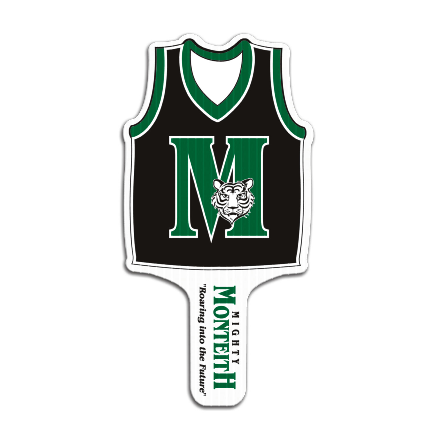 Basketball Jersey Hand Fan, Screen Printed 17