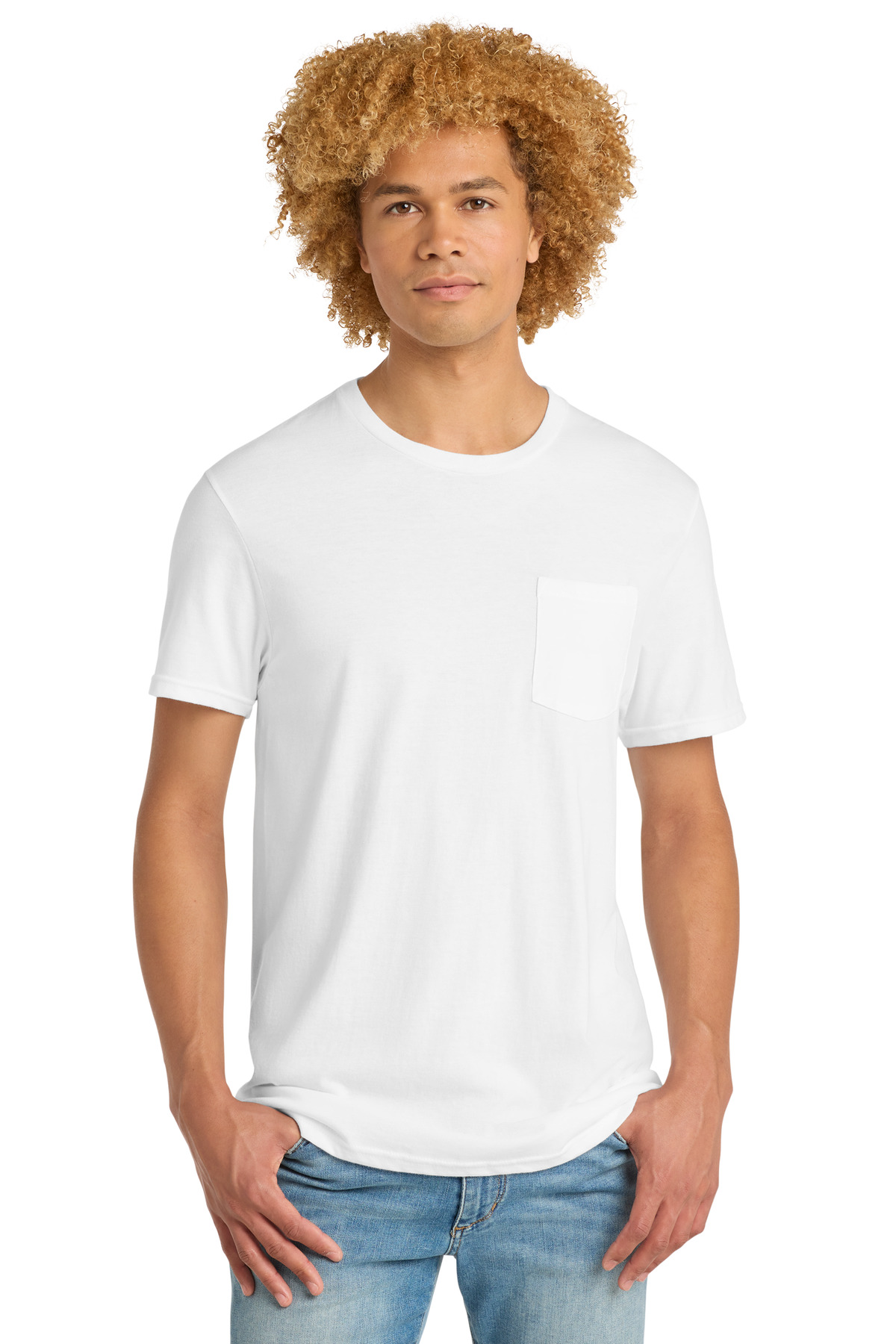 District Very Important Tee with Pocket. DT6000P 42