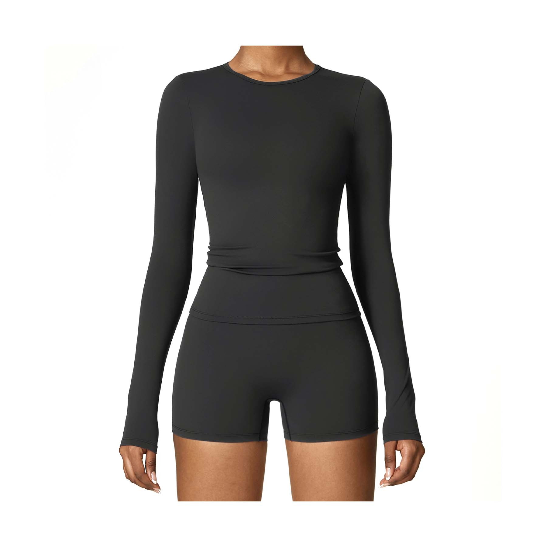 Long Sleeve Yoga Workout Top 2