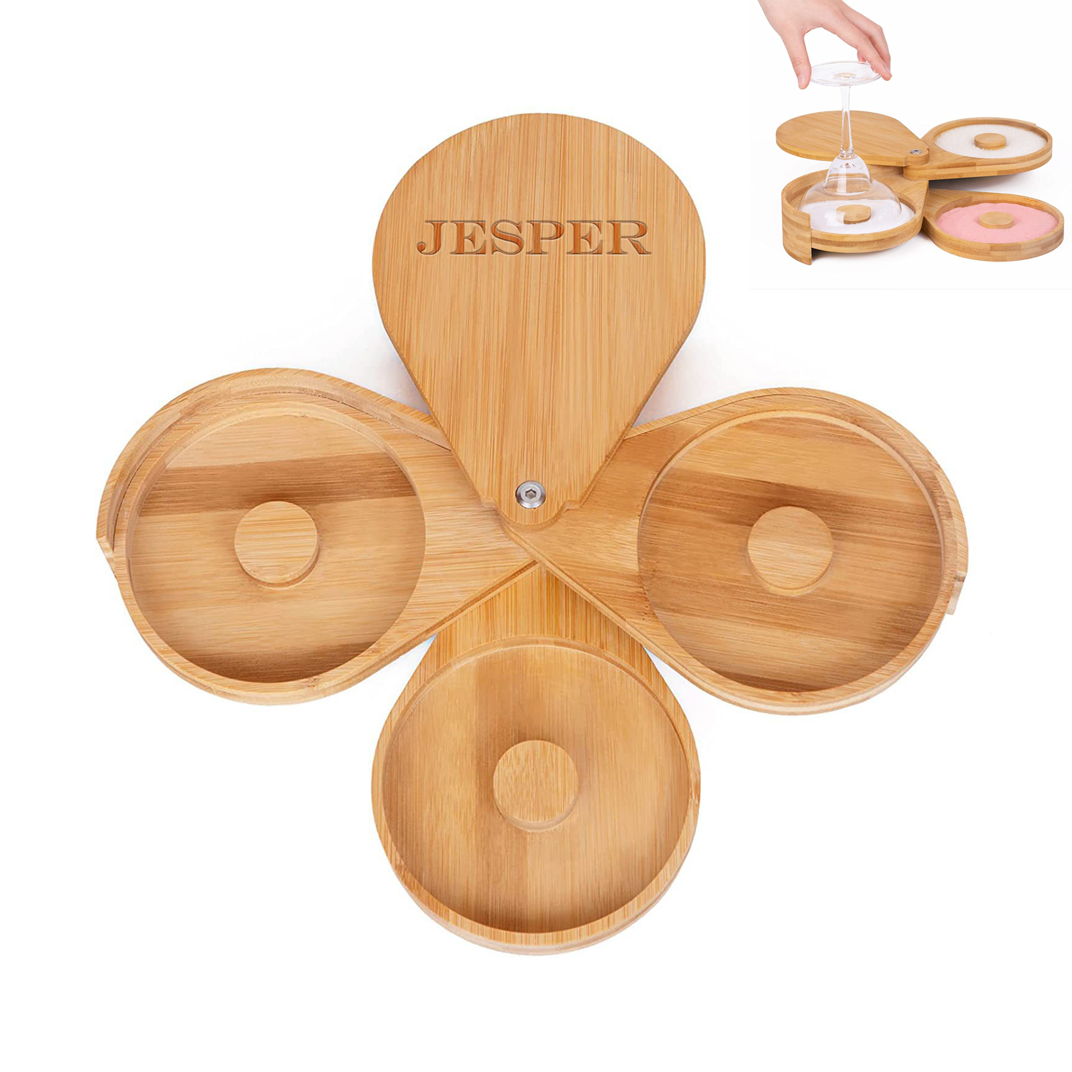 Rotating Bamboo Salt Rimmer Box 2