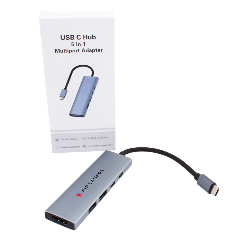 USB-C Hub 5-in-1 Multiport Adapter 100W PD and HDMI 9