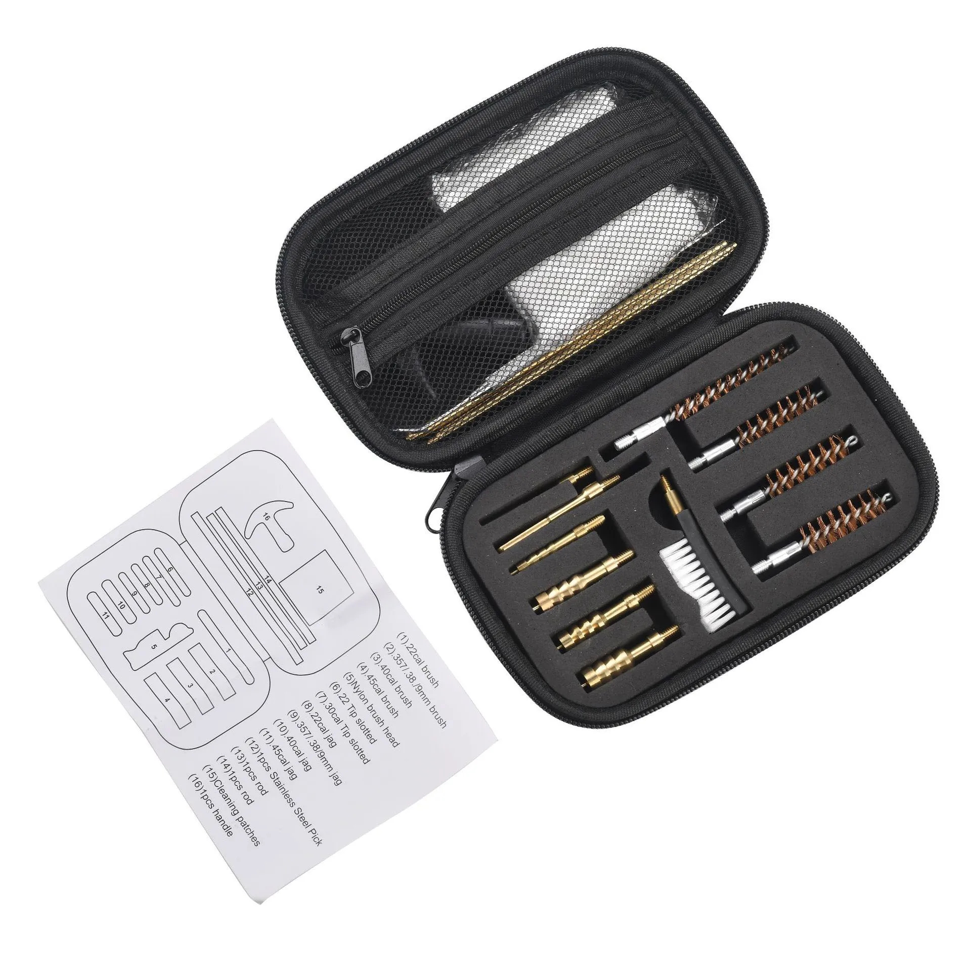 Tactical Gun Cleaning Kit Universal Handgun Pistol Brush 3