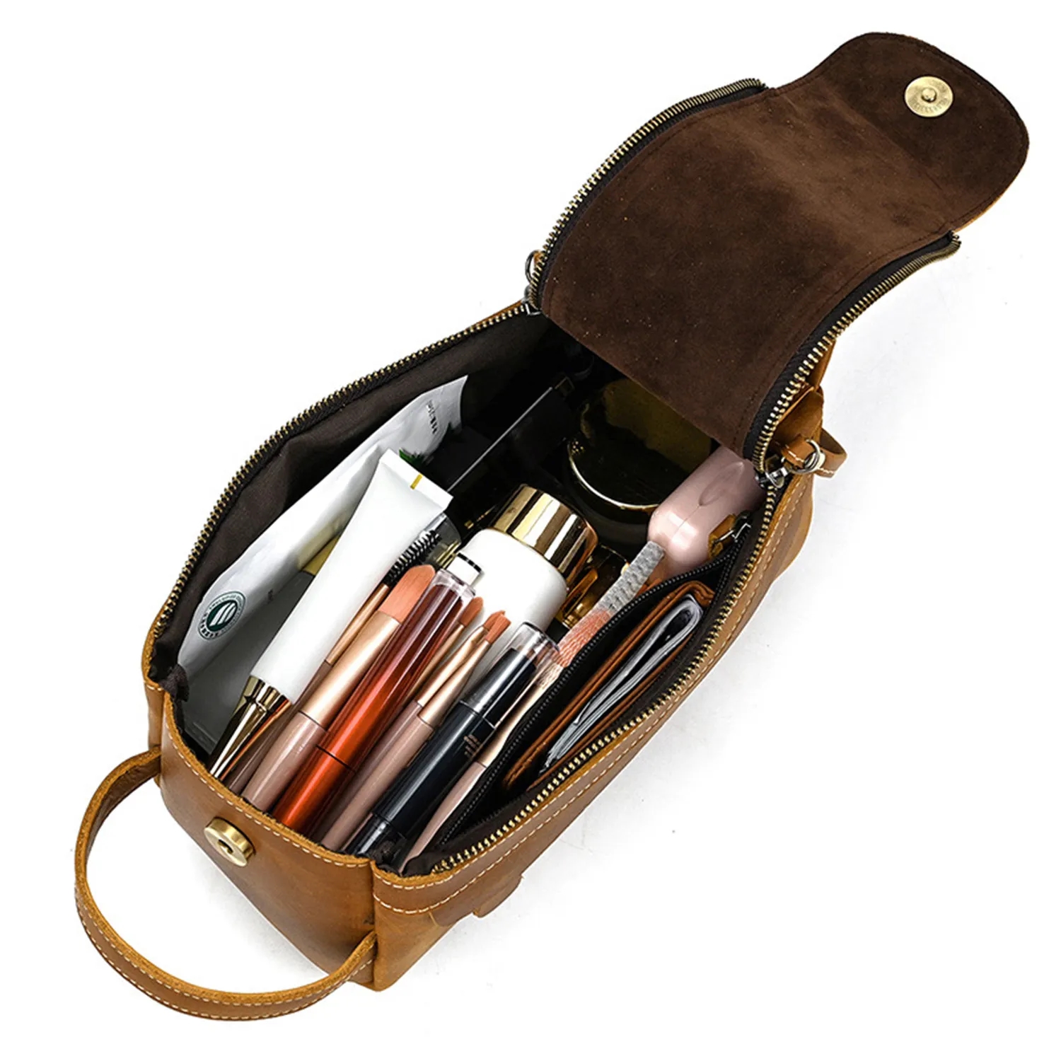 Genuine Leather Toiletry Bag 13